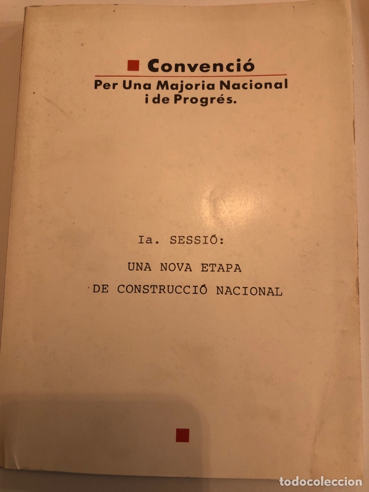 Libros de segunda mano: Convenci&oacute;. Per una majoria nacional i de progr&eacute;s - Foto 1