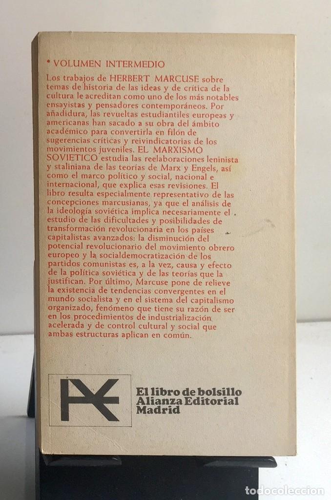 Libros de segunda mano: EL MARXISMO SOVI&Eacute;TICO. Herbert Marcuse - Foto 2
