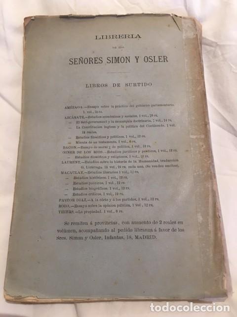 Libros de segunda mano: Cuestiones constitucionales -W.E.Gladstone (1881) - Foto 2