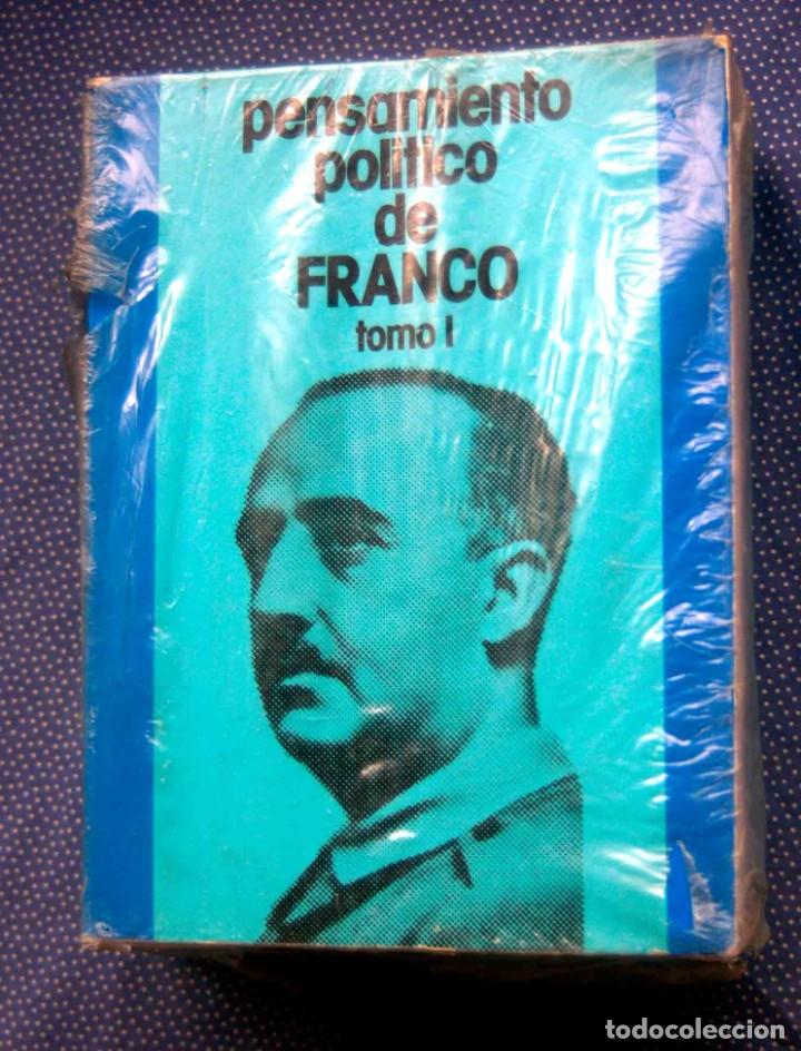 Second hand books: PENSAMIENTO POLITICO DE FRANCO-TOMO I Y II -EDICIONES DEL MOVIMIENTO
