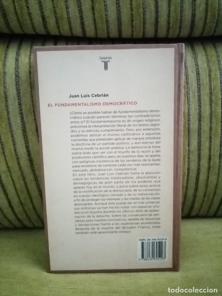 Libros de segunda mano: EL FUNDAMENTALISMO DEMOCR&Aacute;TICO - Foto 3