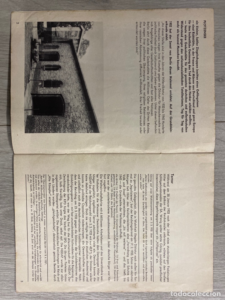 Libros de segunda mano: GEDENKSTATTE PL&Ouml;TZENSEE. 1966 - Foto 5