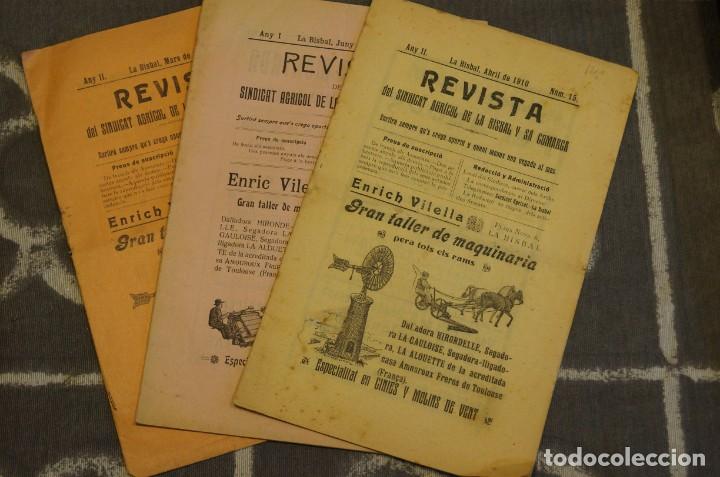 Second hand books: 3 revistas de la bisbal , revistas de sindicat agricol de la bisbal y sa comarca n&ordm; 14 , 5 , y 15