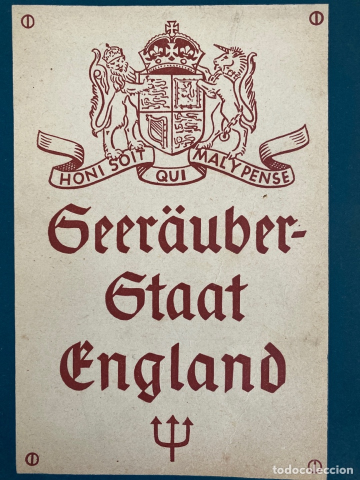 Libros de segunda mano: Seer&auml;uberstaat England. 1941 / Gadow