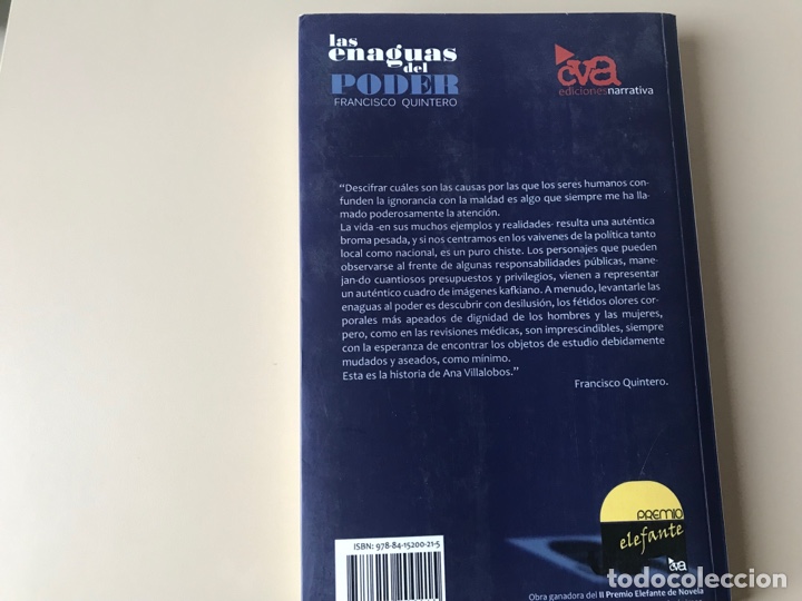 Libros de segunda mano: Las enaguas del poder. Francisco Quintero. Muy dif&iacute;cil - Foto 3
