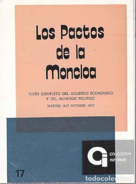 Libros de segunda mano: Los Pactos de la Moncloa - VV.AA. - Foto 1