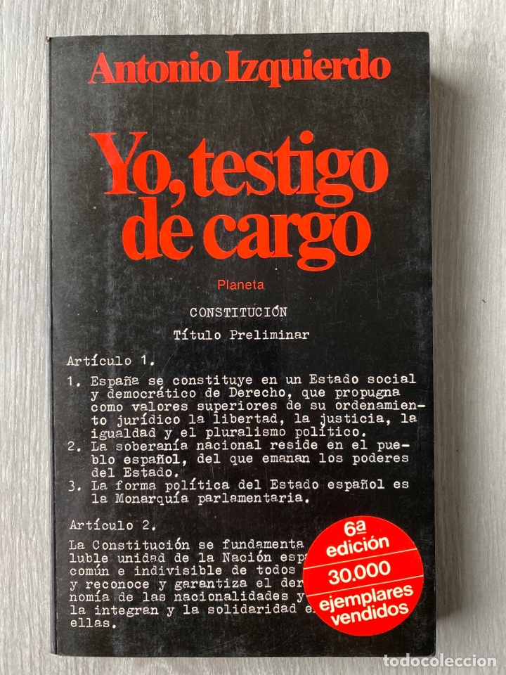 Libros de segunda mano: YO, TESTIGO DE CARGO / Izquierdo - Foto 2