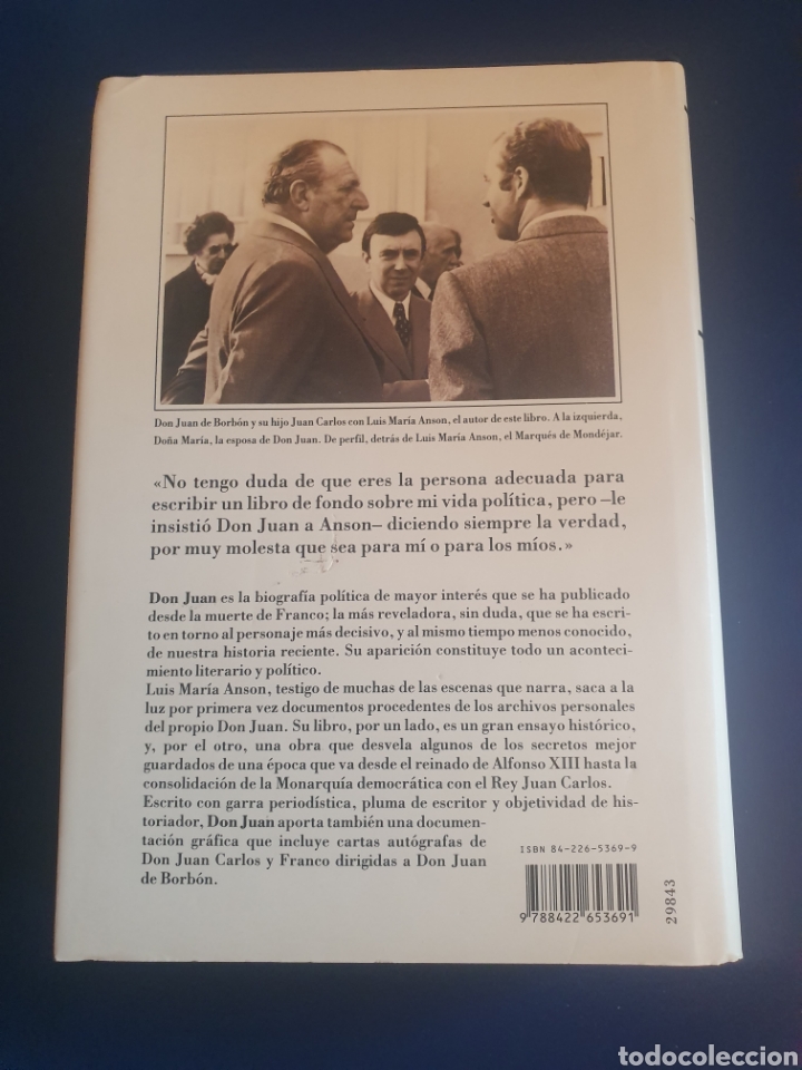 Libros de segunda mano: DON JUAN LUIS MAR&Iacute;A ANSON CIRCULO DE LECTORES - Foto 2