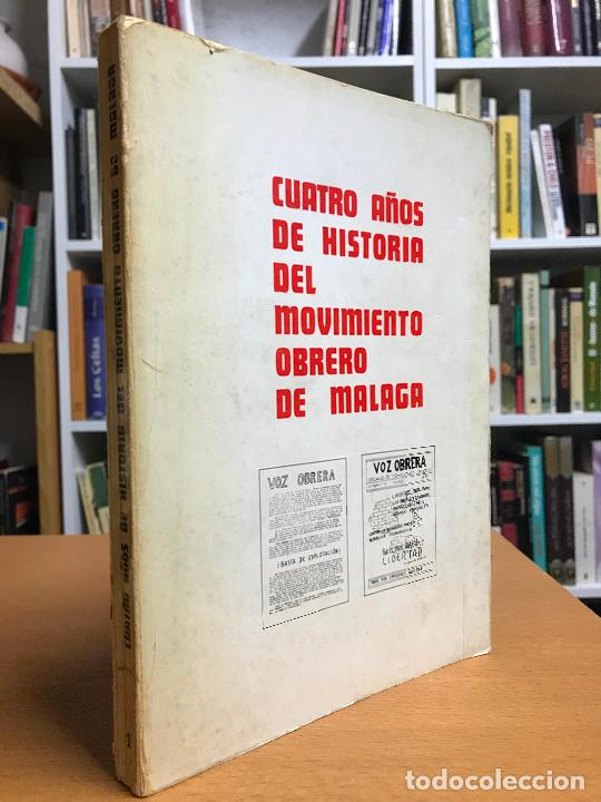 Second hand books: Cuatro a&ntilde;os de historia del movimiento obrero de M&aacute;laga