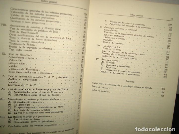 Libros de segunda mano: 23- PSICOLOG&Iacute;A APLICADA - DR. E. CERDA - 1981 - Foto 8