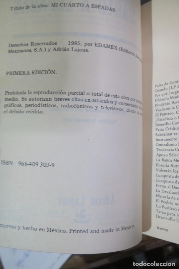 Libros de segunda mano: MI CUARTO A ESPADAS. LAJOUS - Foto 3