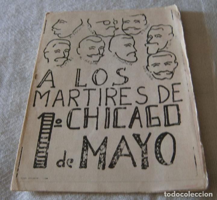 Gebrauchte B&uuml;cher: panfleto a los martires de chicago 1&ordm; de Mayo a&ntilde;os 40-50