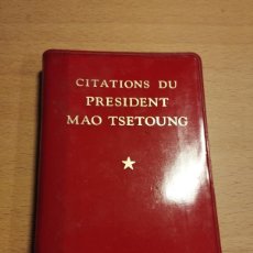 Libros de segunda mano: CITATIONS DU PRESIDENT MAO TSETOUNG. Lote 365328916