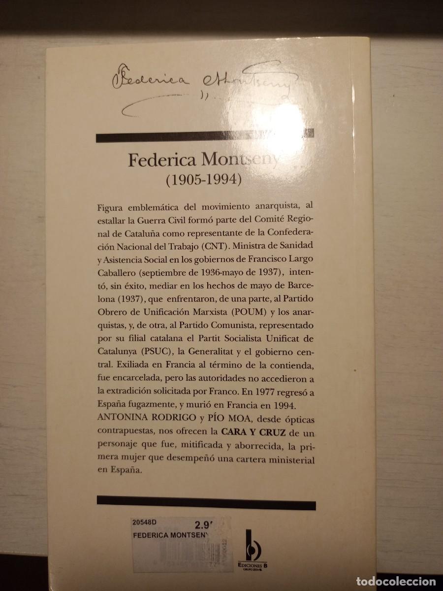 Libros de segunda mano: Federica Montseny - Foto 2