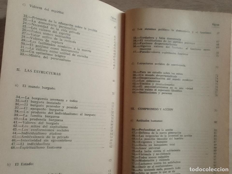 Libros de segunda mano: Emmanuel Mounier: El compromiso de la acci&oacute;n - Foto 3