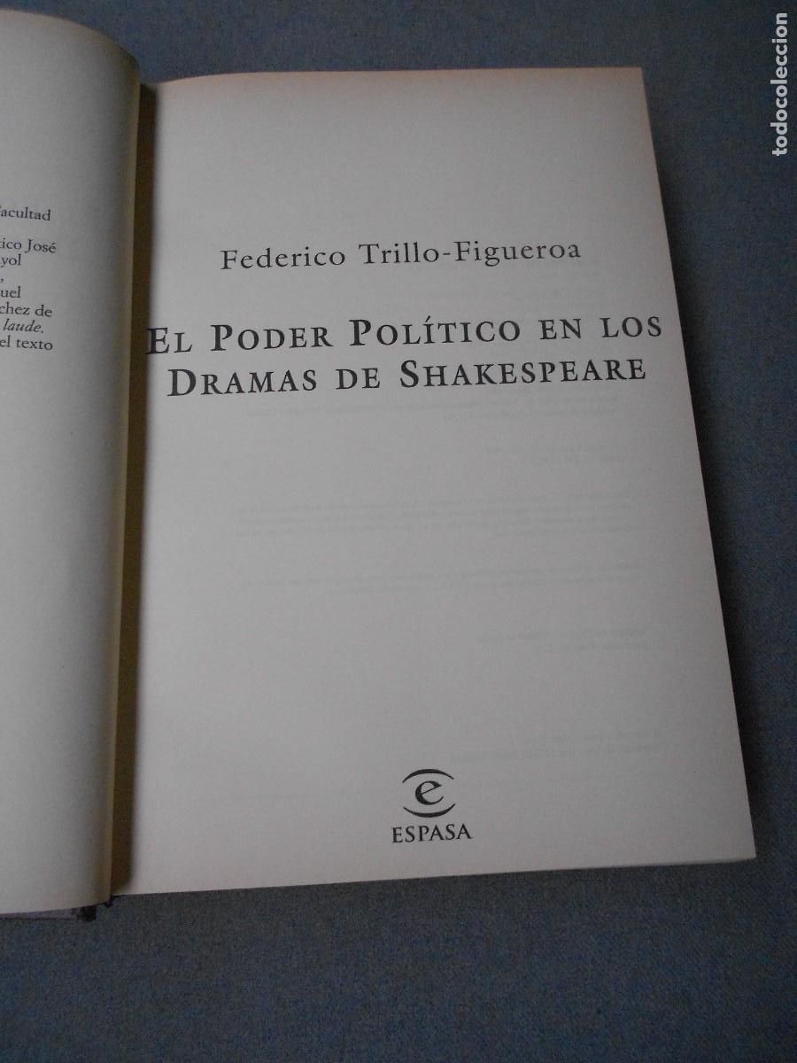 Libros de segunda mano: EL PODER POLITICO EN LOS DRAMAS DE SHAKESPEARE - Foto 3