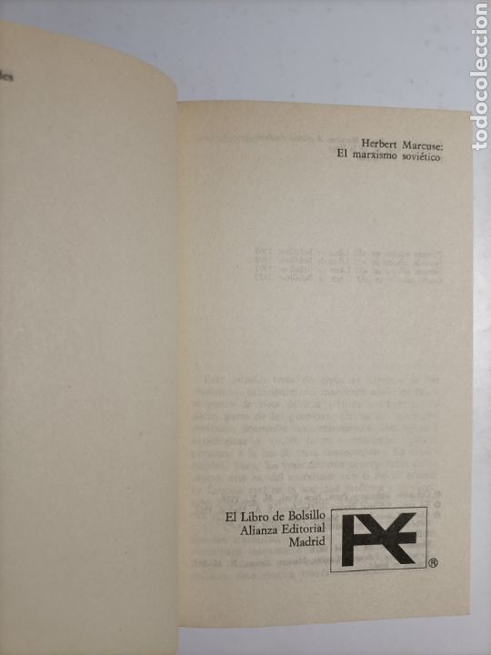 Libros de segunda mano: El marxismo sovi&eacute;tico Herbert Marcuse - Foto 6