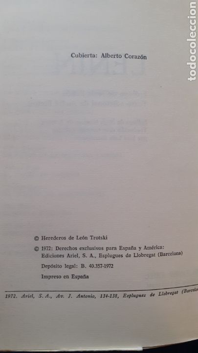 Libros de segunda mano: Trotski: Lenin. Ediciones Ariel. 1972 - Foto 5