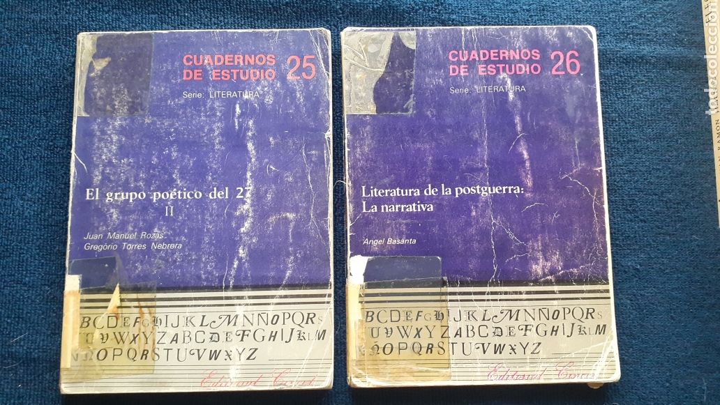 Libri di seconda mano: CUADERNOS DE ESTUDIO N&ordm; 26 Y 25. SERIE LITERATURA. 1981 EITORIAL CINCEL