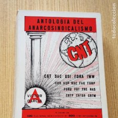 Libros de segunda mano: ANTOLOGIA DEL ANARCOSINDICALISMO - VICTOR GARCIA 1988