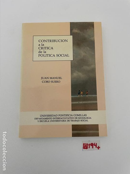 Libros de segunda mano: Contribuci&oacute;n a la cr&iacute;tica de la pol&iacute;tica social