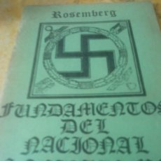 Libros de segunda mano: FUNDAMENTOS DEL NAZISMO ROSEMBERG P7