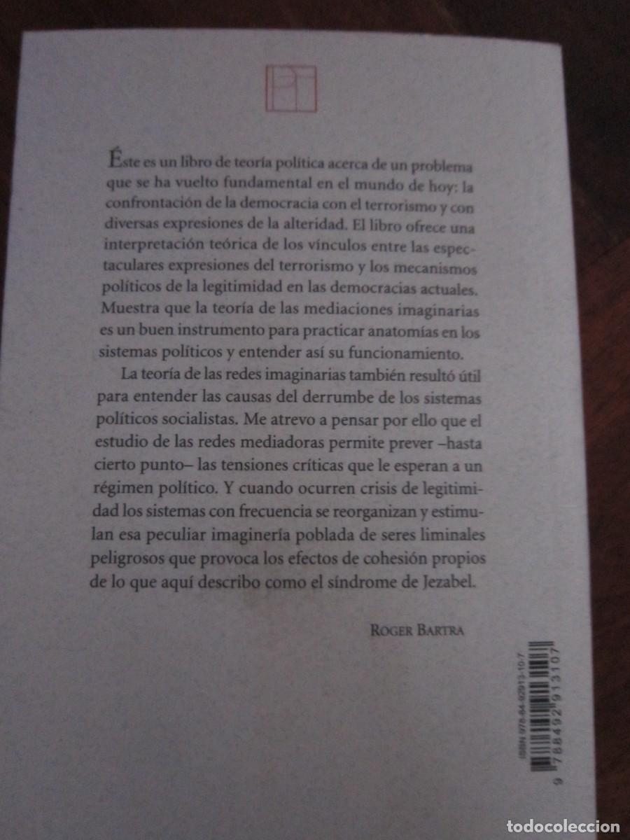 Libros de segunda mano: LAS REDES IMAGINARIAS DEL PODER POL&Iacute;TICO. Roger Bartra. PRE-TEXTOS - Foto 2