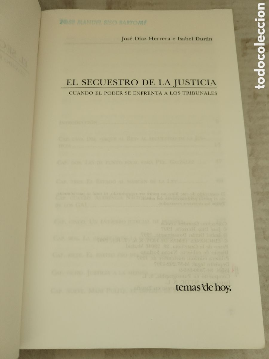Libros de segunda mano: EL SECUESTRO DE LA JUSTICIA/VV. AA. - Foto 2