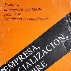 Libros de segunda mano: EMPRESA SOCIALIZACION HOMBRE ELOY LANDALUCE EMPRESA CAPITALISTA SOCIALISMO O COMUNISMO 1978 TM. Lote 391900204