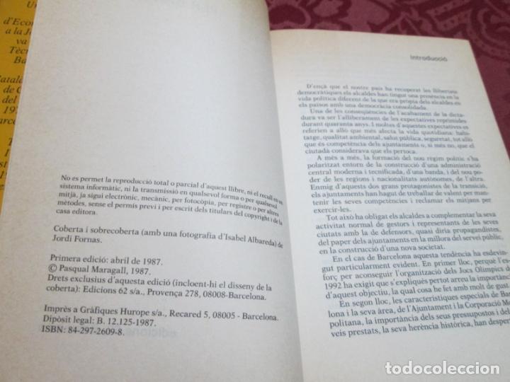 Libros de segunda mano: PER BARCELONA - PASQUAL MARAGALL - 1987 - Foto 2