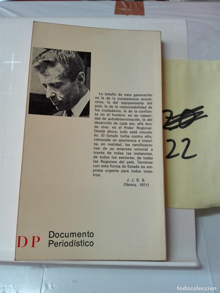 Libros de segunda mano: EL PODER REGIONAL JEAN-JACQUES SERVAN-SCHREIBER - Foto 2