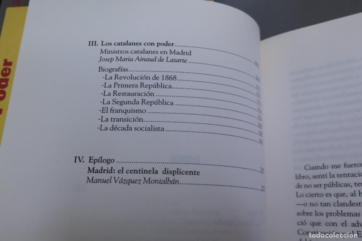 Libros de segunda mano: Los catalanes y el poder. Xavier Vidal-Folch - Foto 3