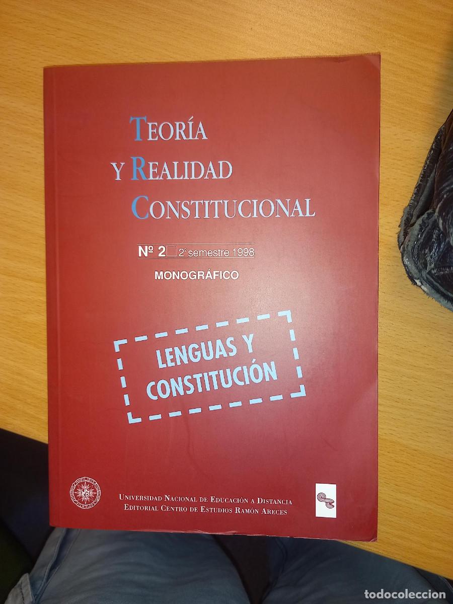 Libros de segunda mano: TEORIA Y REALIDAD CONSTITUCIONAL. LENGUAS Y CONSTITUCION