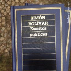 Libros de segunda mano: ESCRITOS POLÍTICOS, DE SIMÓN DE BOLÍVAR. Lote 403366459
