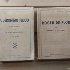 Libros de segunda mano: LIBROS EDITORA NACIONAL: P. JERÓNIMO FEIJOO Y ROGER DE FLOR CON CUÑOS DE FET Y LAS JONS. Lote 403368599