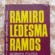 Libros de segunda mano: RAMIRO LEDESMA RAMOS (BIOGRAFÍA POLÍTICA), DE JOSÉ M. SÁNCHEZ DIANA.
