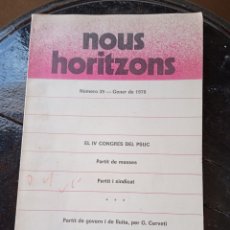 Libros de segunda mano: NOUS HORITZONS. 1977