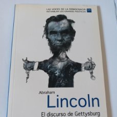 Libros de segunda mano: LINCOLN LAS VOCES DE LA DEMOCRACIA ASI HABLAN LOS GRANDES POLITICOS Nº4 BIBLIOTECA EL MUNDO 2008