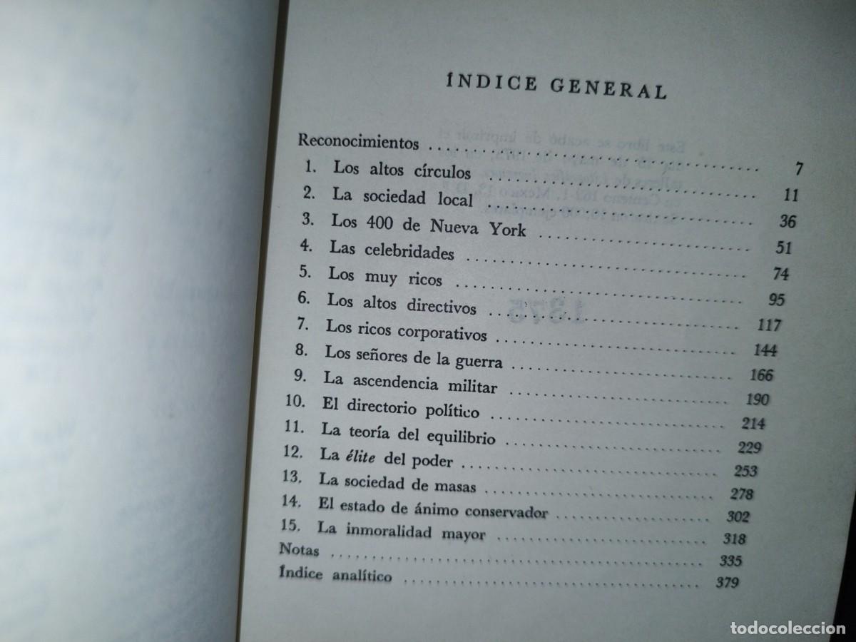 Libros de segunda mano: 172- LA &Eacute;LITE DE PODER - C. WRIGHT MILLS - 1973 - Foto 6