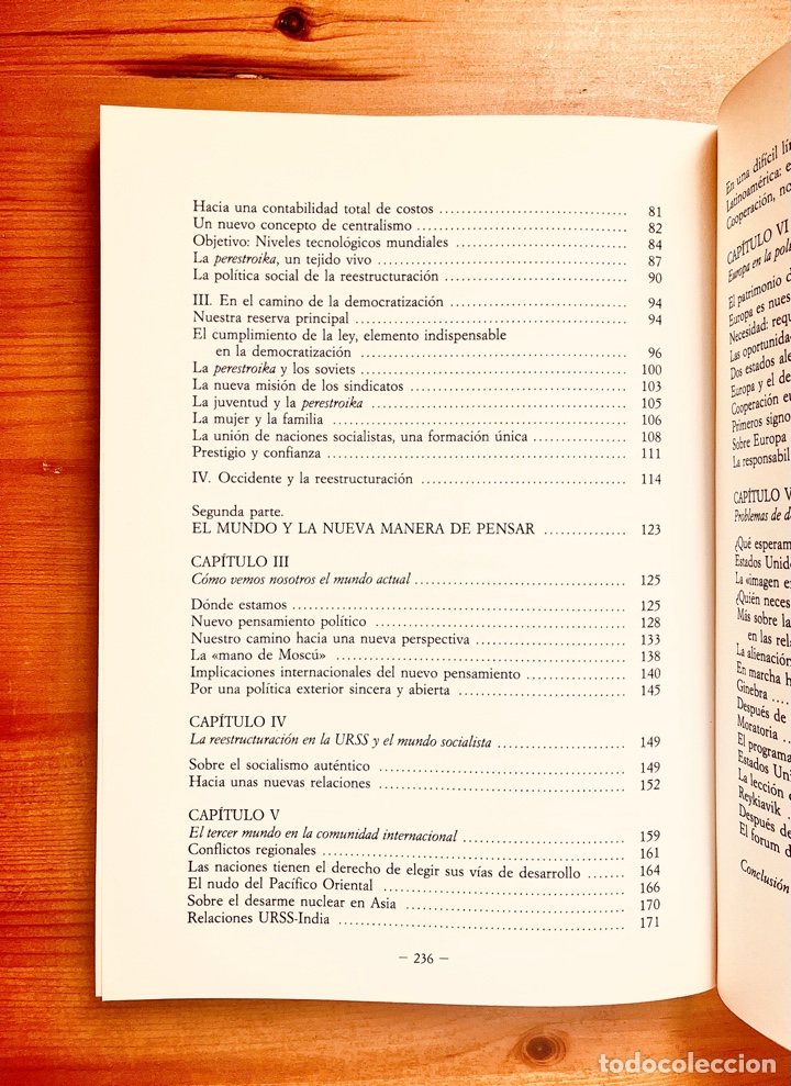 Libros de segunda mano: &ldquo;PERESTROIKA&rdquo; Mikhail Gorbachev 1987 - Foto 4