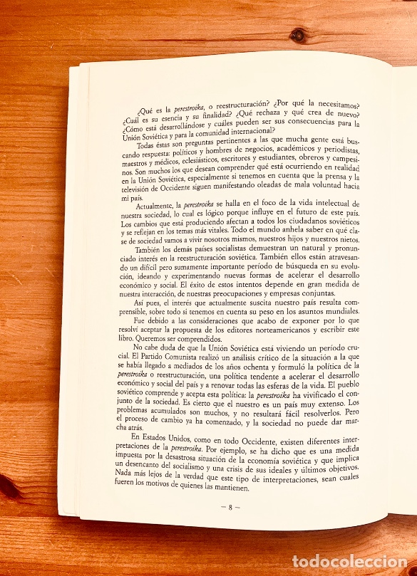 Libros de segunda mano: &ldquo;PERESTROIKA&rdquo; Mikhail Gorbachev 1987 - Foto 7