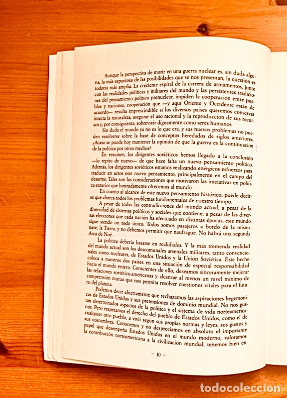 Libros de segunda mano: &ldquo;PERESTROIKA&rdquo; Mikhail Gorbachev 1987 - Foto 9