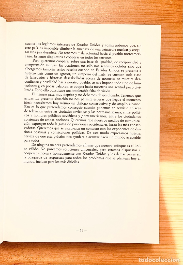 Libros de segunda mano: &ldquo;PERESTROIKA&rdquo; Mikhail Gorbachev 1987 - Foto 10