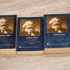Libros de segunda mano: CARLOS MARX - EL CAPITAL. CRÍTICA DE LA ECONOMÍA POLÍTICA - 3 VOLS - FCE 1999