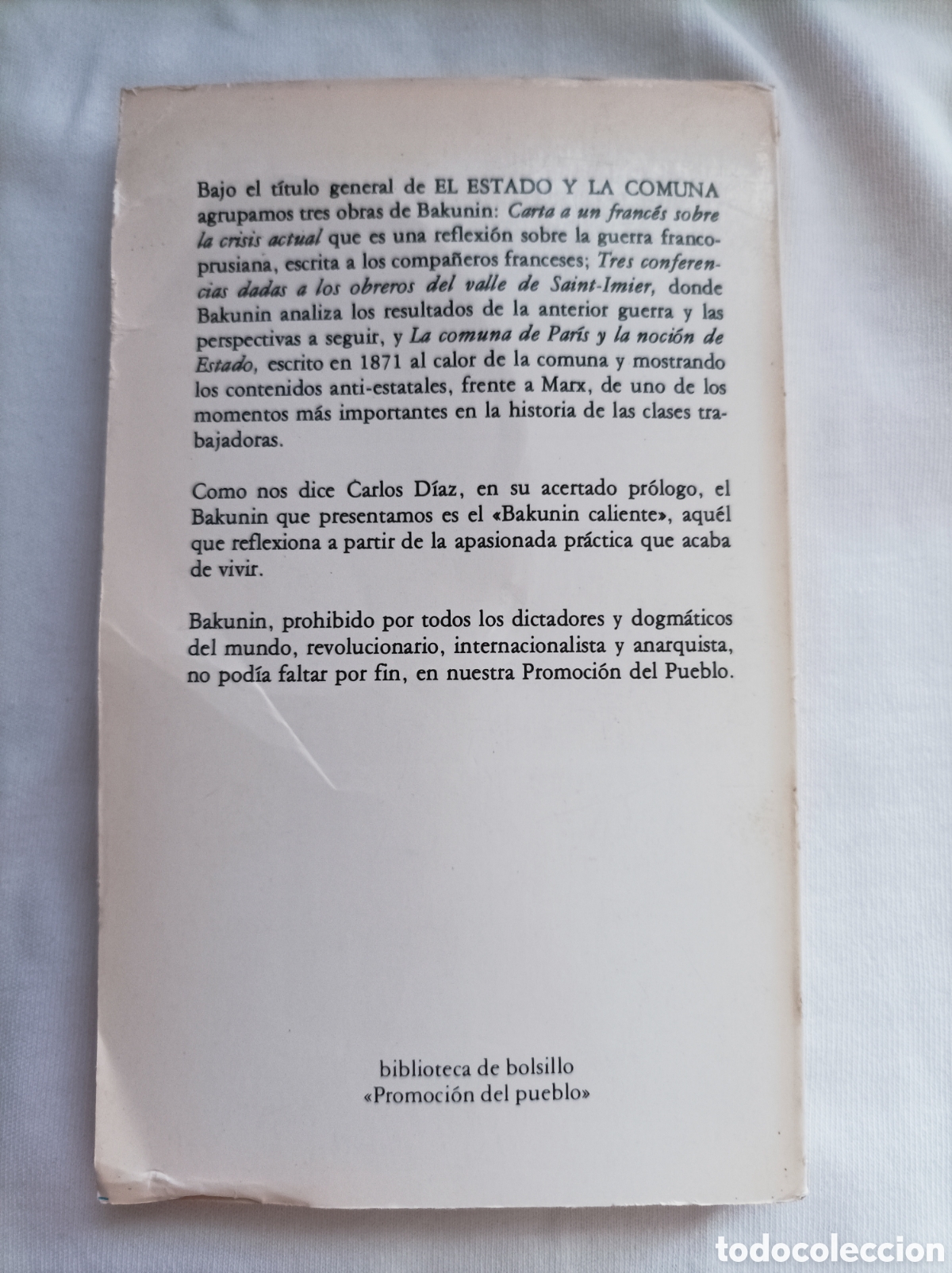 Libros de segunda mano: El estado y la comuna Bakunin - Foto 4