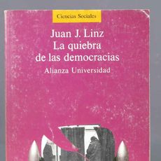 J. Linz la quiebra de las democracias. juan j. linz - Compra venta en todocoleccion