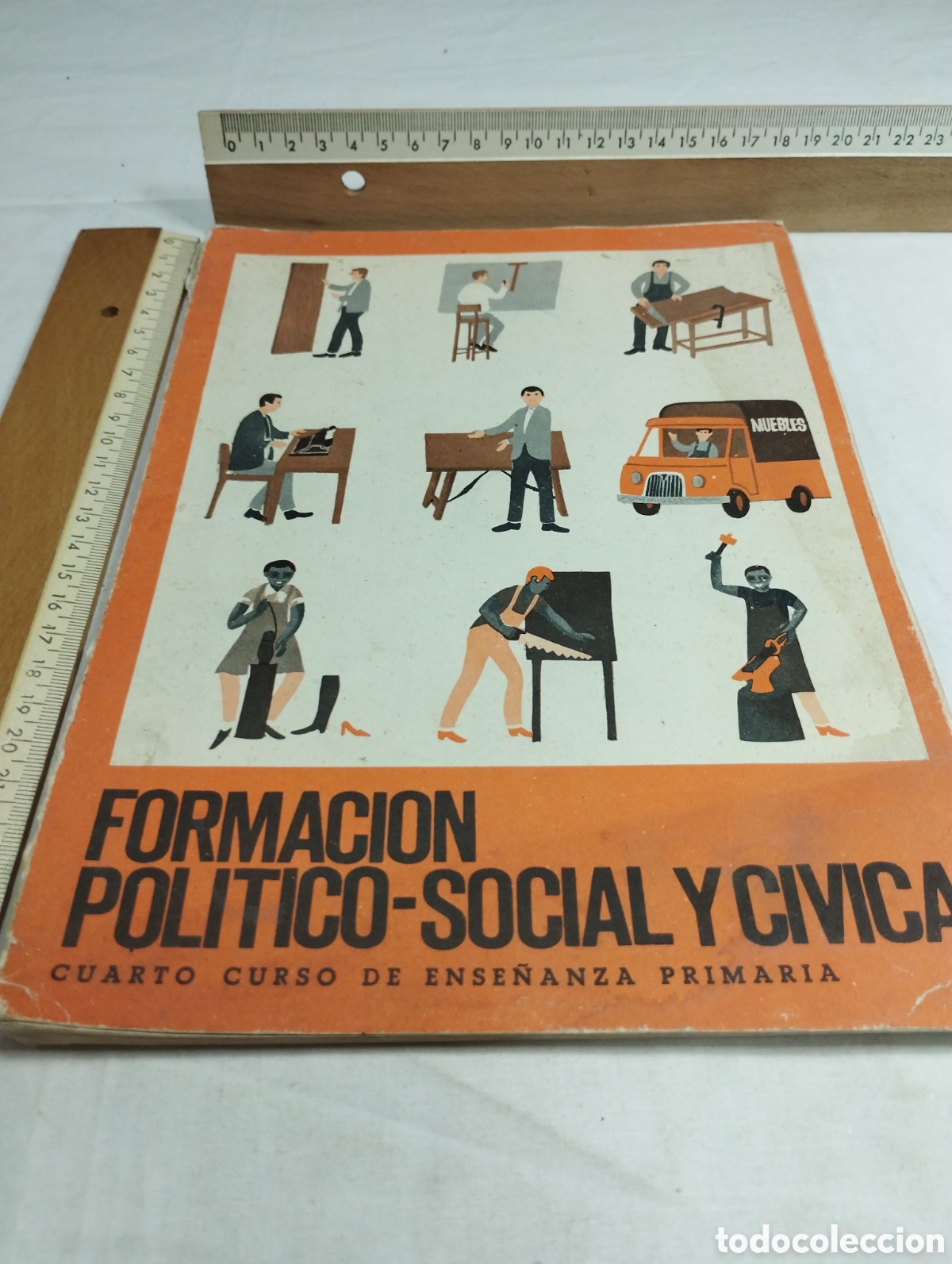 Second hand books: Formaci&oacute;n Pol&iacute;tica Social y C&iacute;vica, cuarto curso de ense&ntilde;anza primaria, 1966 KKB