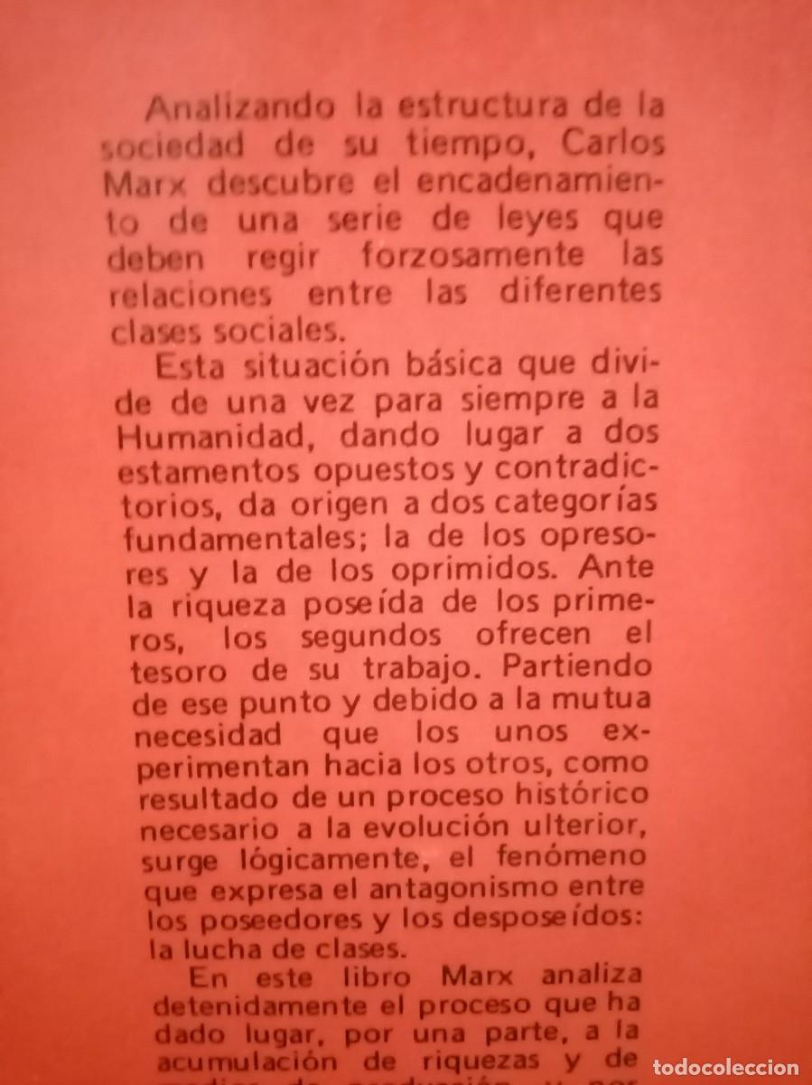 Libros de segunda mano: EL CAPITAL Karl Marx - Foto 4