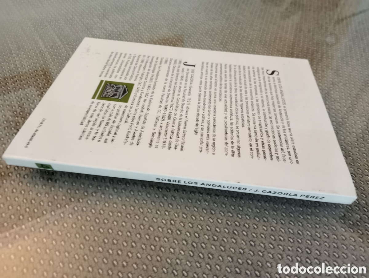 Libros de segunda mano: Sobre los andaluces / Jos&eacute; Cazorla P&eacute;rez - Foto 3