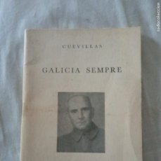 Libros de segunda mano: GALICIA SIEMPRE.- CUEVILLAS. DÍA DAS LETRAS GALEGAS, 1968.